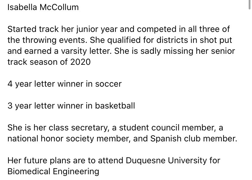 TF_RHS's tweet photo. @imccollum67 - congrats on all your accomplishments!! 💙 https://t.co/z5ImIrB5Ec