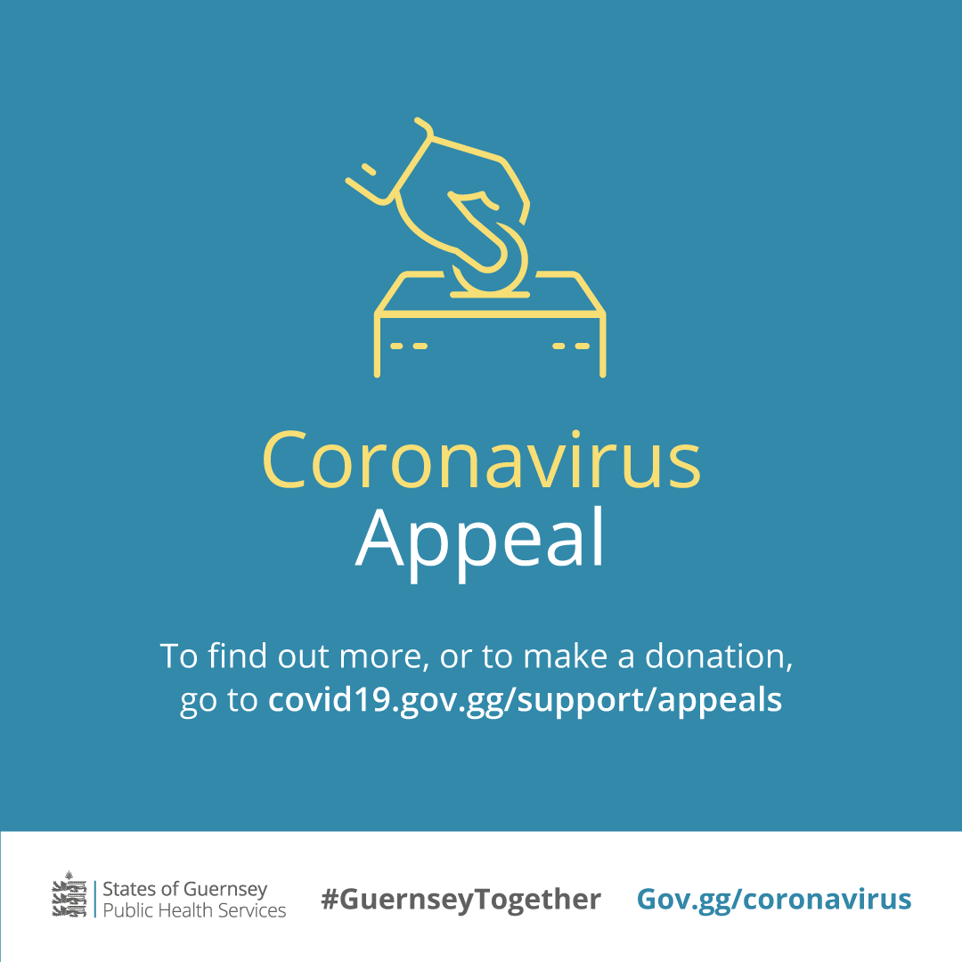Support for the COVID-19 Response Appeal and COVID-19 Community Charity Appeal has been amazing. In less than two days, more than £15,000 has already been raised between them.

THANK YOU!

For more information about the appeals and how to donate go to covid19.gov.gg/support/appeals