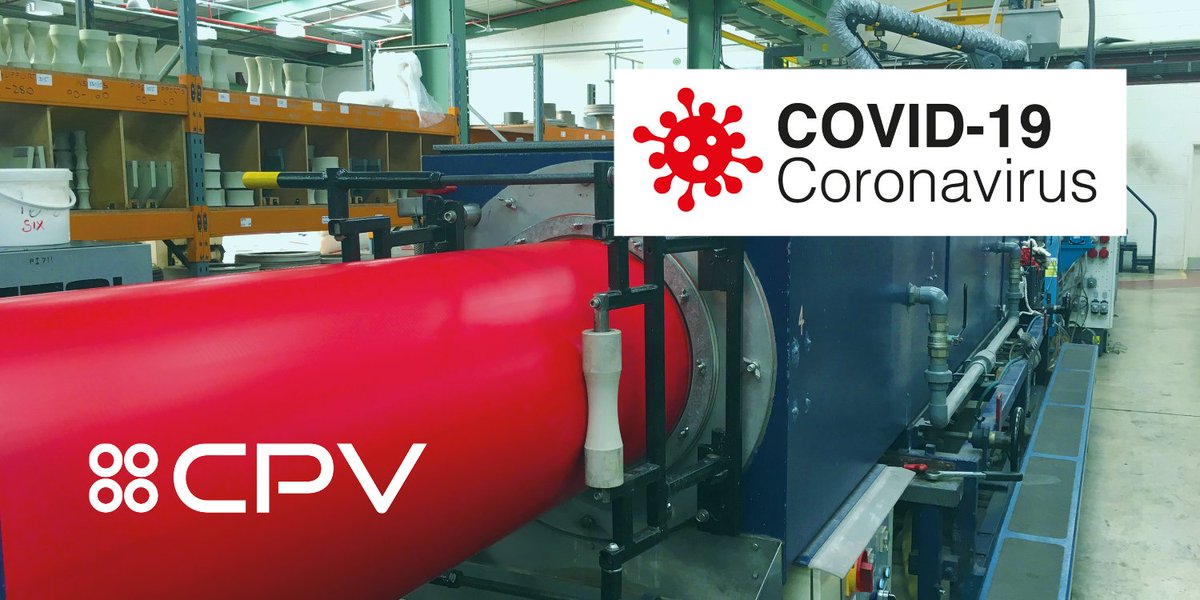 We’re taking all of the necessary steps to stay safe. We're also proudly supporting our clients who are manufacturing vital supplies and equipment that are being used in the fight against the COVID-19 pandemic cpv.co.uk/#covid19  #StaySafe #COVID19