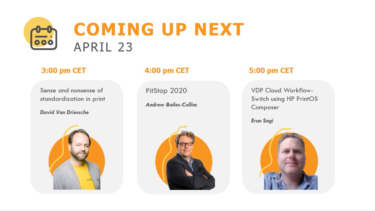 EnfocusSW's tweet image. The Enfocus Virtual Safari explores further. Register for the sessions coming up next week. Standardization in print with @Penguinerish. PitStop 2020 with Andrew Bailes-Collins. Switch and HP PrintOS with Eran Sagi.
enfocus.com/en/virtual-saf…
#printworkflow