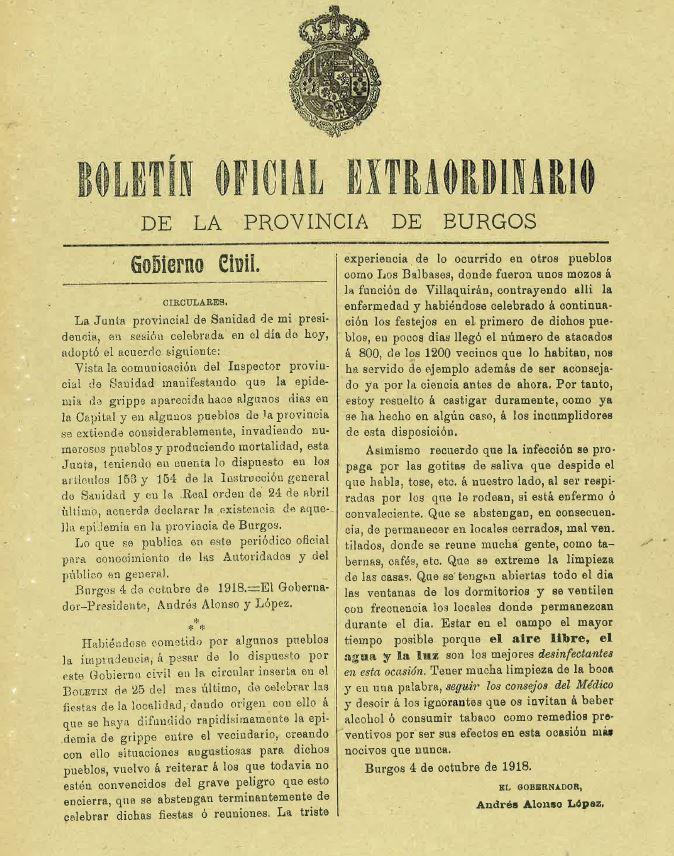 BURGOS, GRIPE ESPAÑOLA DE 1918
Aviso del Gobierno Civil.
Interesantísimo documento que nos recuerda la de vueltas que da esta noria...y estamos donde entonces
#Covid_19 
👇👇👇👇