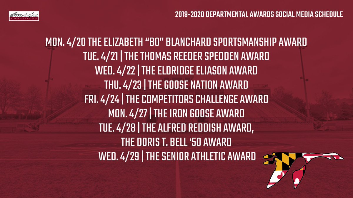 Congratulations to all of our student-athletes who have been recognized with Most Improved Player and Most Valuable Player honors. However, we are not done yet! Here is the upcoming schedule for revealing our Departmental Awards. #GooseNation #wcshorestrong #UnitedAsOne