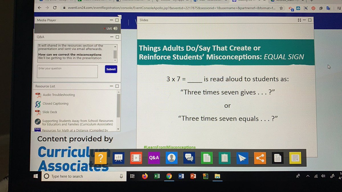 MTH_Coach_CMCSS's tweet photo. A little bit of afternoon professional development focused on learning from misconceptions in teaching and learning. #LearnFromMisconceptions https://t.co/K5vSAjtMSB