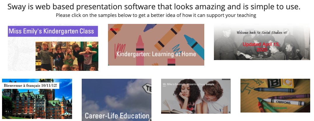mikesnider1's tweet photo. If you are a teacher who wants to build an amazing looking webpage to communicate with parents and students for remote learning.  Try Microsoft Sway. 

https://t.co/RhcELrtS4G

#covidteaching #SWAY #MicrosoftEDU #everyonecancreate #remotelearning https://t.co/HvFTEGDzmx