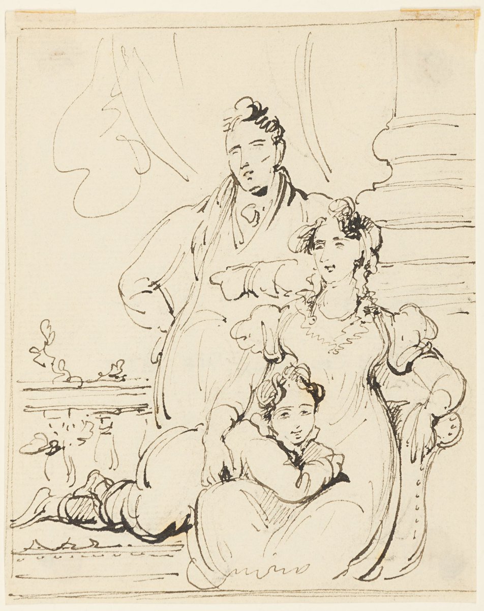 britishwcs's tweet photo. Study for a portrait of the Marjoribanks Family by George Chinnery (1774-1852) from our portrait and figure drawings catalogue. The finished oil is in the collection of HSBC #chinnery #portrait #hsbc #canton #eastindiacompany #drawing #portraiture #marjoribanks https://t.co/IfeOJjA8rw