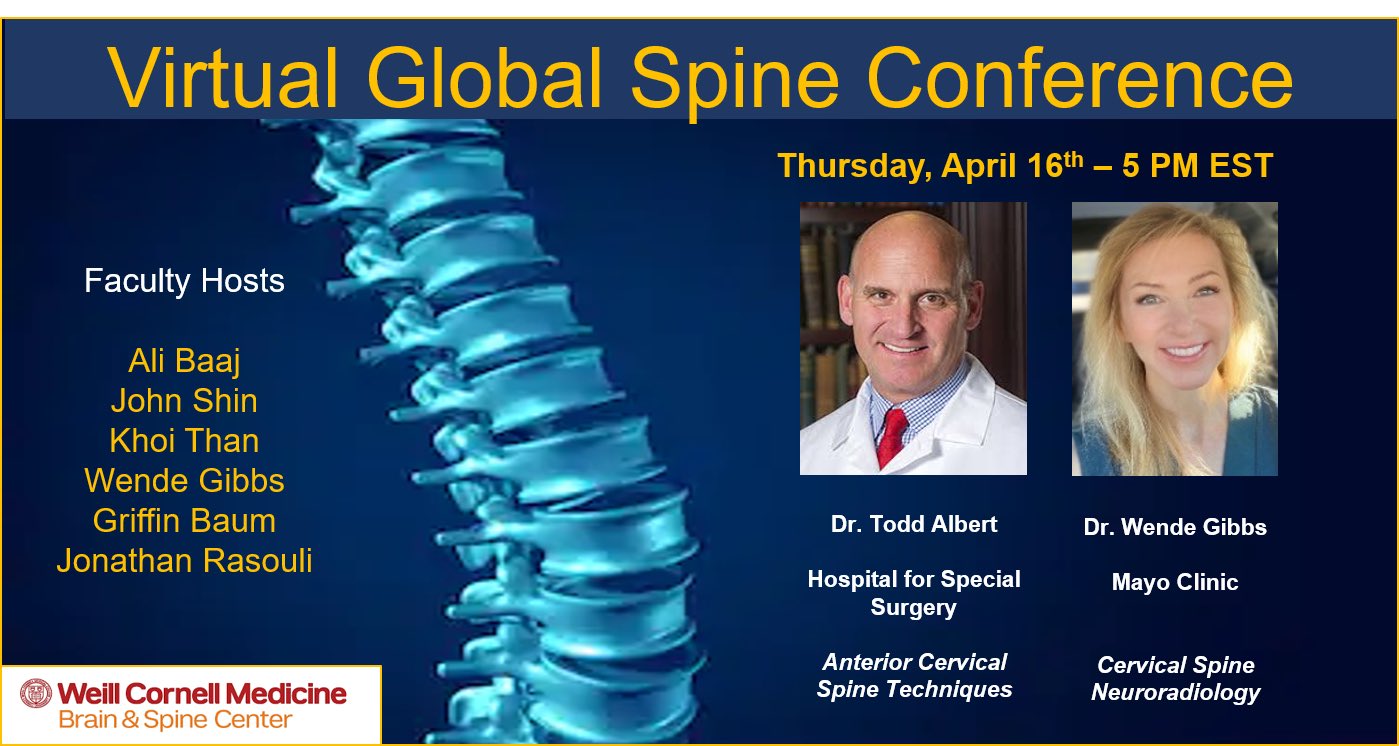 Virtual Global Spine Conference on Twitter "Join us later today for