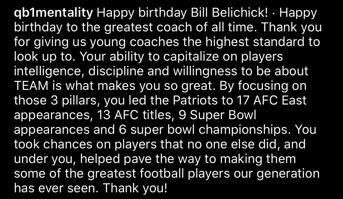 Happy birthday Bill Belichick! 