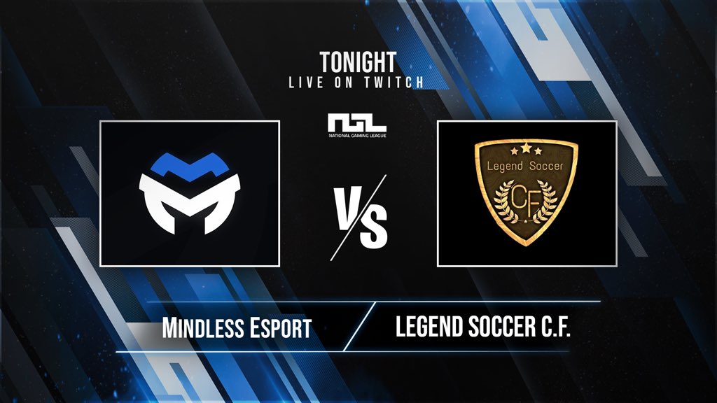 MindlessesportC's tweet photo. TONIGHT‘S FIXTURES💙
🏆 @ngl_series Rookie B
🆚 Legend Soccer C.F.
⏰ 9:10pm CET

🏆 @OfficialVPG L1 South
🆚 @ArgyleEsports 
⏰ 9:45pm CET

🏆 @OfficialVPG L1 South
🆚 @eSportBluebirds 
⏰ 10:15pm CET

Live on https://t.co/4tSBPUvaVT

GL to our opponents💙 https://t.co/esiVcipAMW