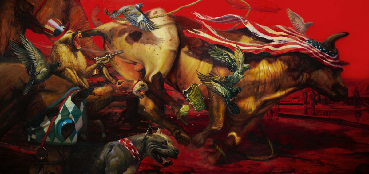 ProtestTheHero's tweet image. Well here we are eh?  A day we thought may never happen!
We are very proud to announce our new album "Palimpsest" will be out June 19th!

We have partnered with @sheethappenspub to bring you our pre-order spread - head to the link in bio

Artwork by: @martinwittfooth