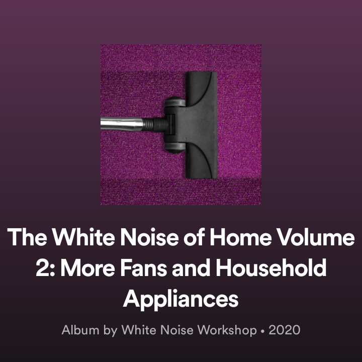WhiteNoiseWS's tweet photo. #ICYMI "The #WhiteNoise of Home Volume 2: More Fans &amp; Household Appliances" is out now! Excellent sleep aid for babies (or adults!) this kind of noise can mask other distracting sounds when you need to #sleep 💤 or #concentrate 📚 Stream it on @Spotify 🎧 https://t.co/M4rQx3B5wX https://t.co/jIH0XkJALT