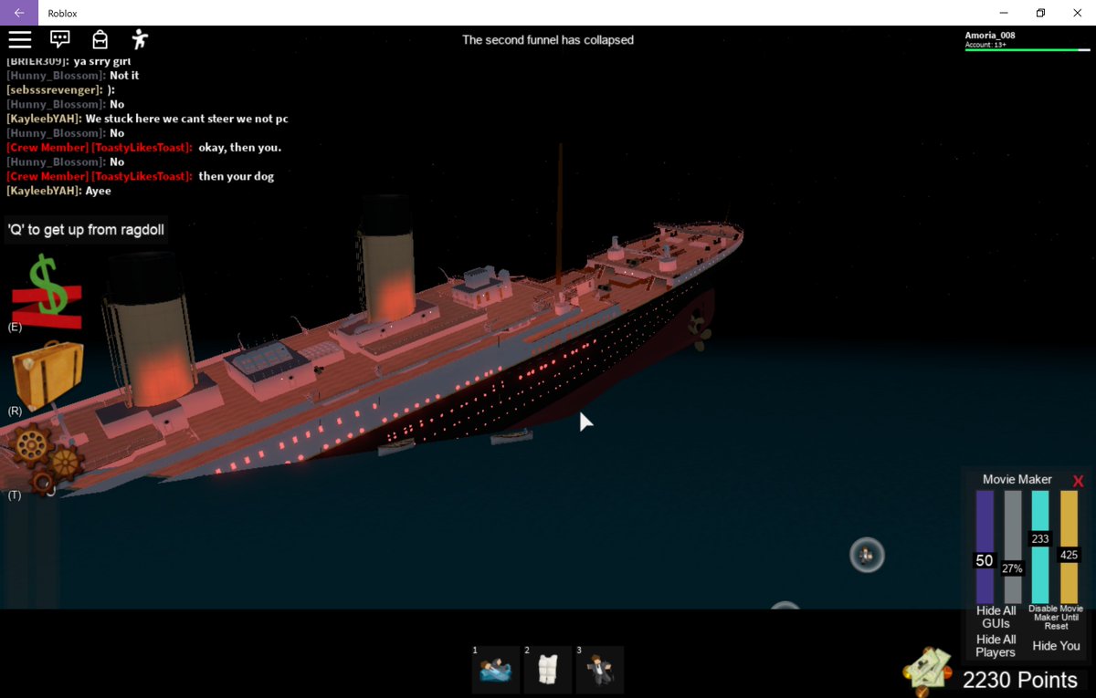Nina3008 Chaniya Turner On Twitter Here Are Some Pics From Yesterdays Titanic 108th Anniversary Roblox Titanic Roblox Titanic Titanic108 Robloxtitanic Https T Co Zjpdiwlbob - roblox titanic how to be a crew member