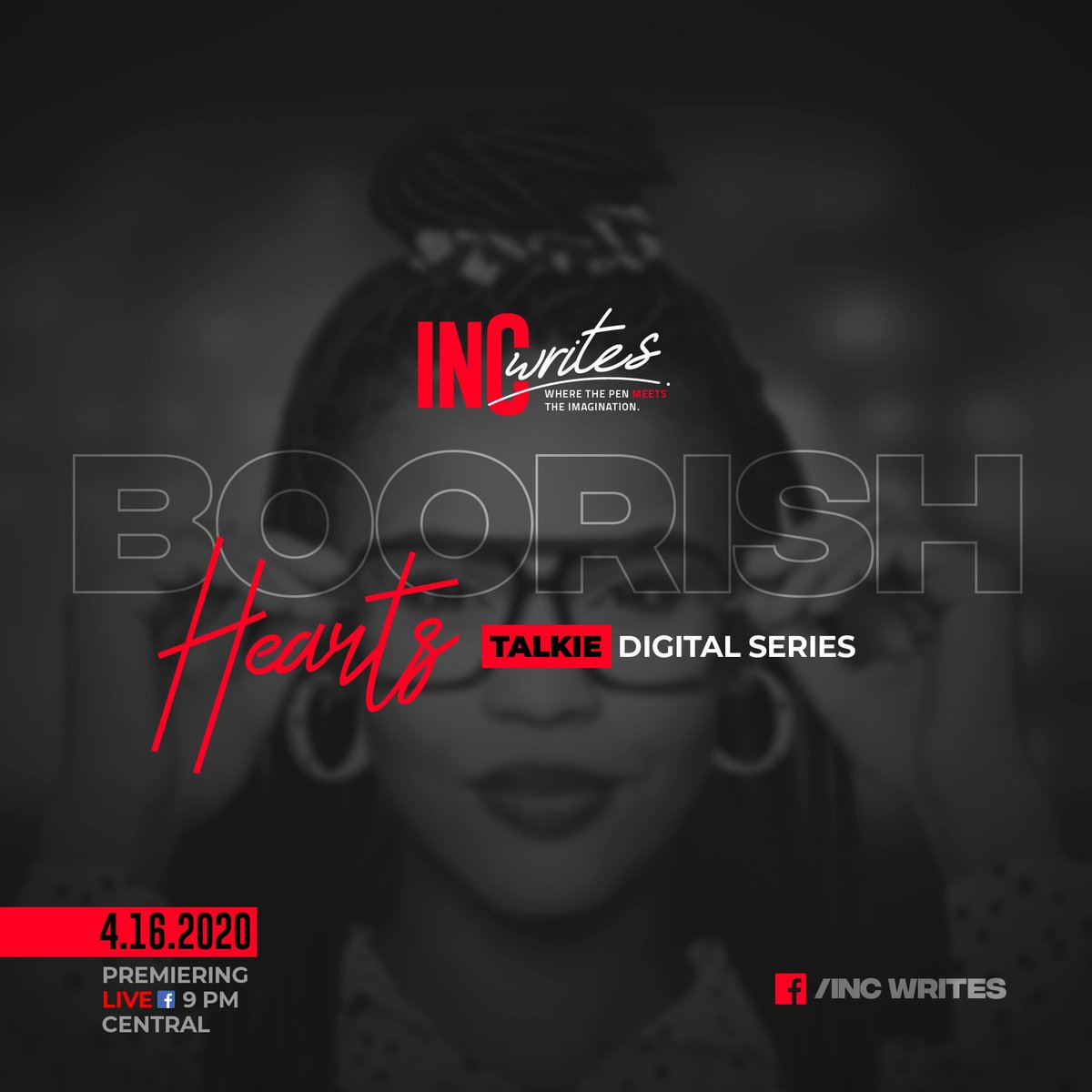 TheB_Logs's tweet photo. #BoorishHearts #TalkieDigital
#incwrites premieres TONIGHT on Facebook via INC Writes page. @LenaWaithe https://t.co/cfDSPEbDJW