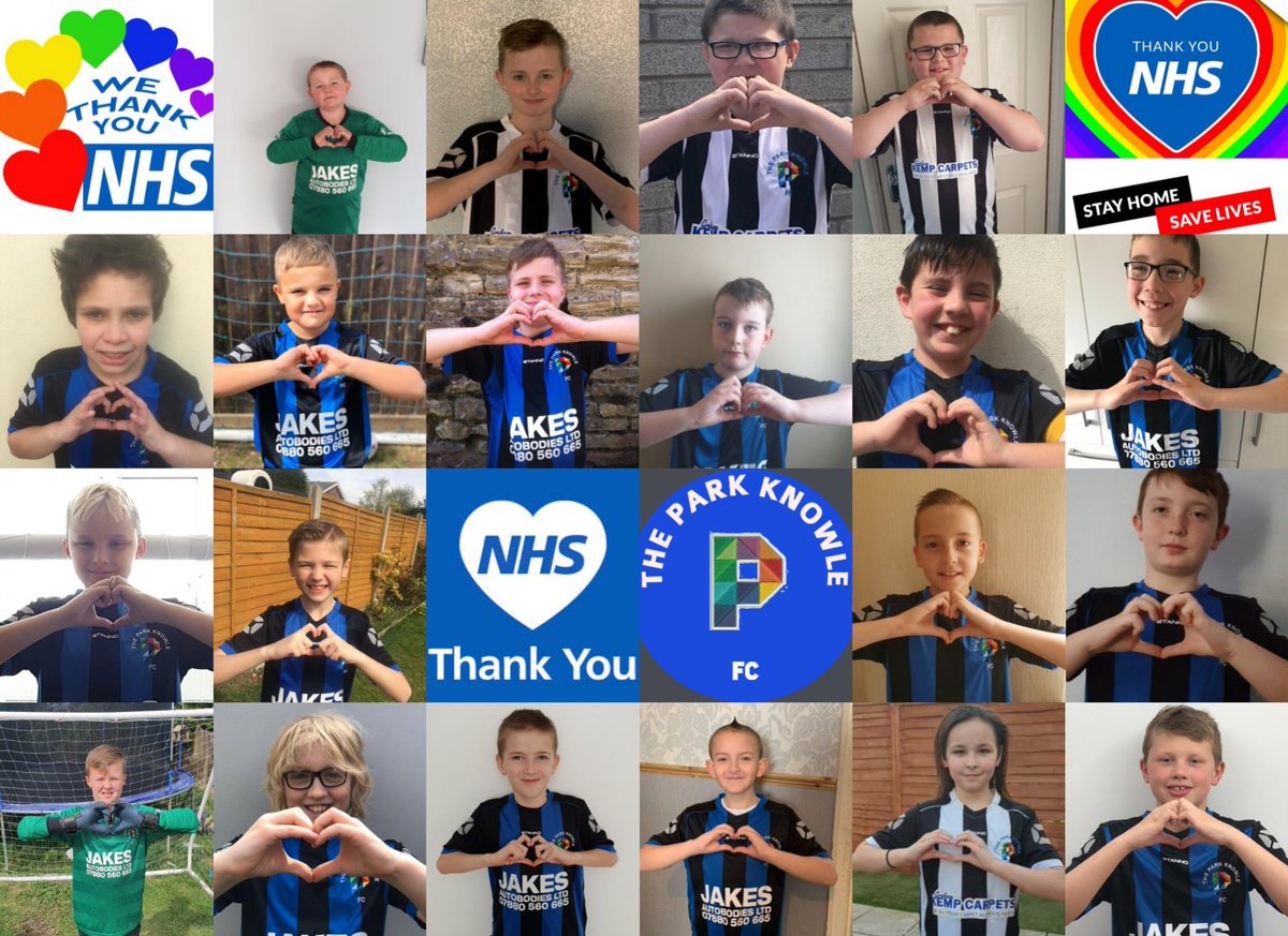 Our u10s colts thanking the NHS 
#utpk #Hearts4Heroes 💙💙💙