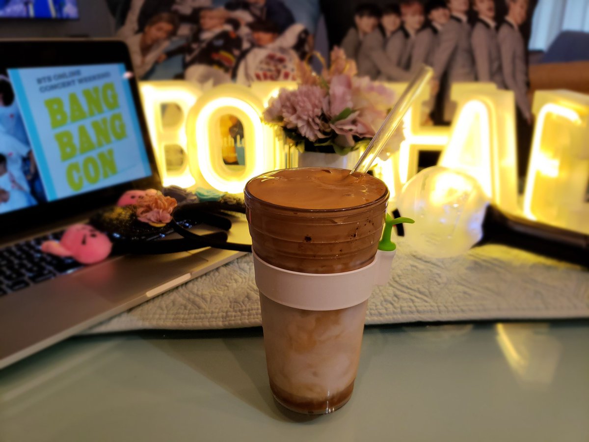 icenbites's tweet photo. It is less than 48 hours before #BTS #BANGBANGCON ,  #BTSARMY are you ready to stay up to enjoy every minute of it?!?! If you don't want to spend too much time whisking the #dalgona like MiniMoni did, swing by our place to pick up the delicious trendy drinks before the concert!! https://t.co/Q2BU6IZeYx