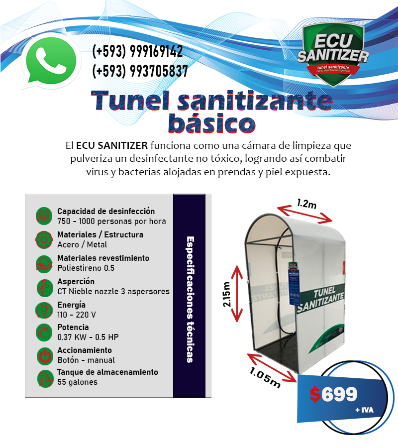 SagaGaleano's tweet photo. Venta de #TunelSanatizante #Ecusanitizer para combatir #COVID19Ecuador ideal para empresas y negocios 100 % operativos y de calidad. Cuida de ti y de los demás entregas en todo el #Ecuador  📞⬇️📞 https://t.co/2XO8ExVRHZ