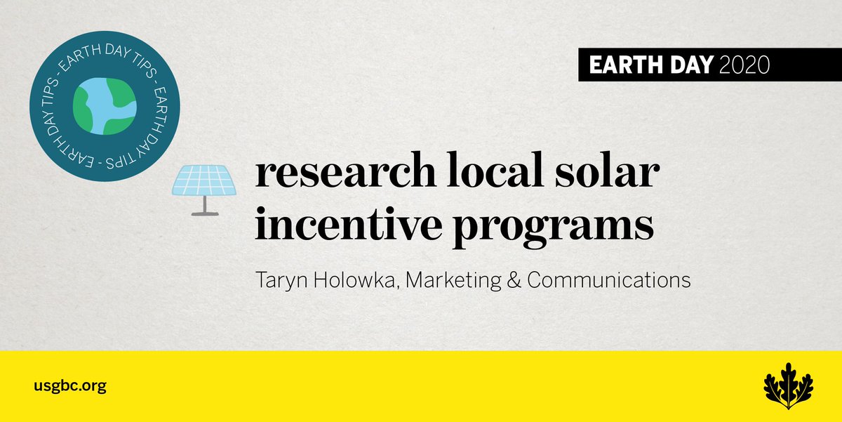  #EarthDay   Act 3: Financial incentives to go solar are out there! It just takes a little research. We even gave you a sweet head start over at  @GreenHomeGuide.  https://bit.ly/2RI1gcU 