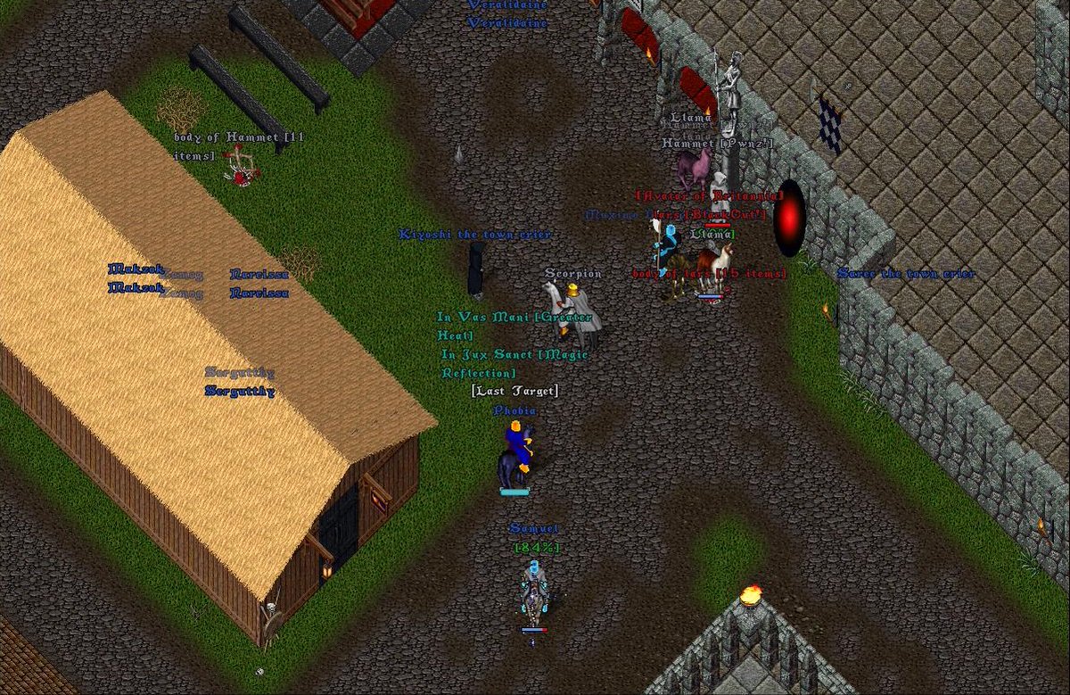 cataclysmuo's tweet photo. It's total mayhem in Serpent's Hold on Cataclysm shard! Flamestrikes can be heard through the streets and bodies are hitting the ground. Cataclysm grows daily, come see what's happening! Join our Discord chat.
#CataclysmUO #UO #FreeShard #Sphere https://t.co/OdrU3KZYoW