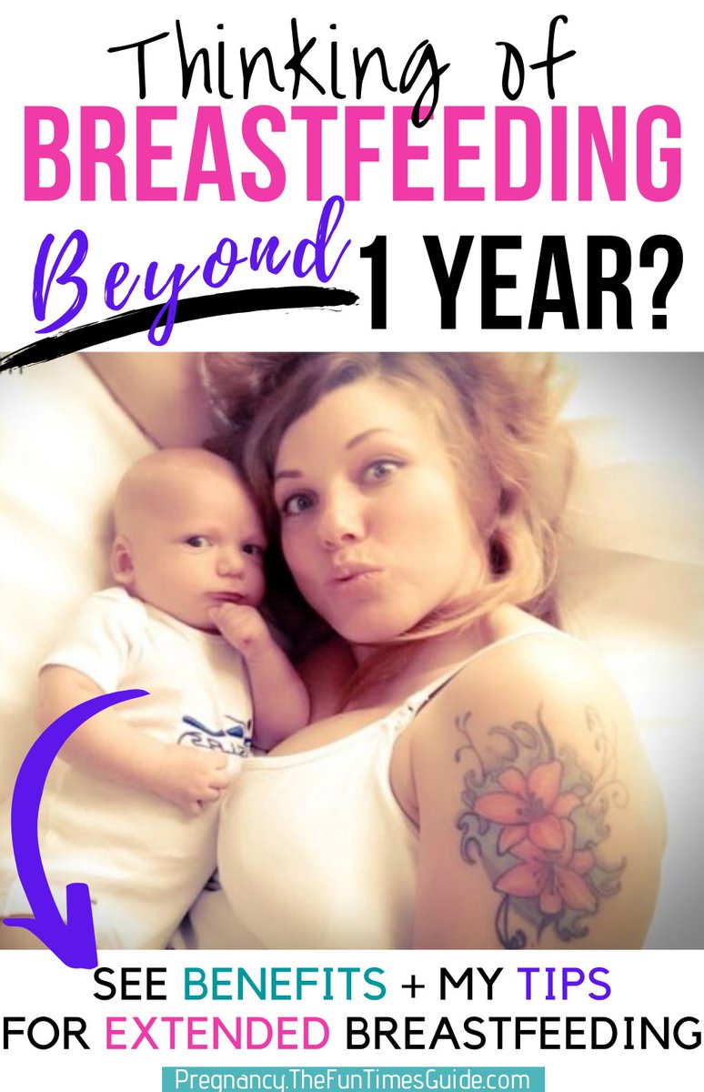 FunPregnancy's tweet photo. Wondering how long to breastfeed? Is breastfeeding toddlers normal? One mom's experience with breastfeeding past 1 year + A list of all the benefits of extended breastfeeding: https://t.co/DiaBvclpo5 https://t.co/6glYehNj4L