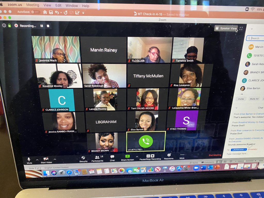 mrainey06's tweet photo. Loving our weekly virtual Master Teacher Network check-ins. They are are uplifting and inspiring! This keeps us all in the loop on how we are continuing to build teacher capacity at our Zone Campuses during this Covid-19 Crisis! #wearecaddo #noecuses #makingithappen https://t.co/PNkn7Xj4KY