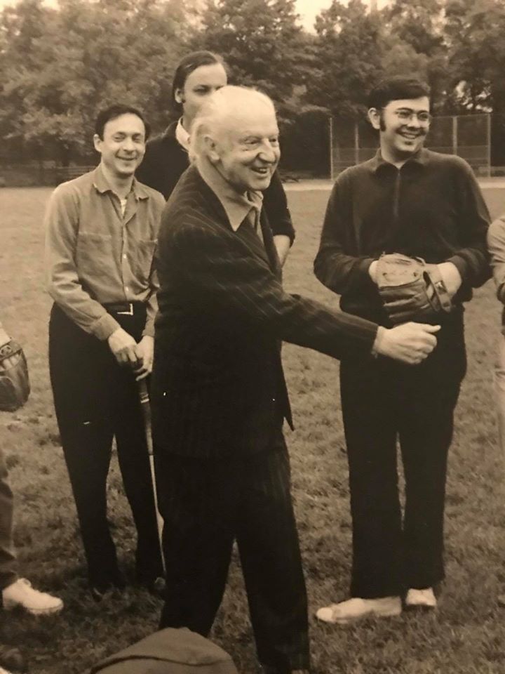 Fun convergence on #PublicRadioMusicDay2020. I'm playing the <a href="/seattlesymphony/">Seattle Symphony</a> recording of Dvorak 6th Symphony on <a href="/KingFM/">Classical KING FM</a>  conducted by Gerard Schwarz. This symphony plays as Jerry posts a 1970 photo of a Central Park softball game with Leopold Stokowski and other musicians.