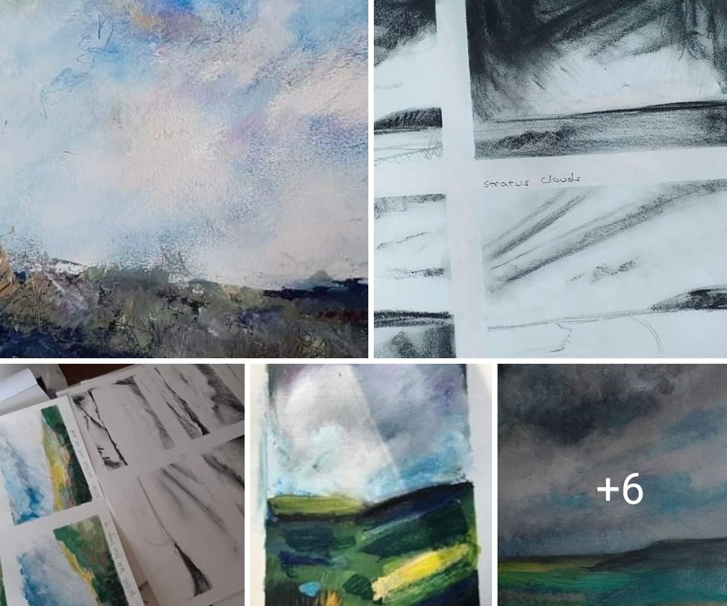 PippaPixley1's tweet photo. Here is a sample of some of the fantastic artwork created by students on my Landscape class.

#landscapecourse #landscapeworkshop #art #peakdistrict #peakdistrictnationalpark https://t.co/5fuEN6kyjt