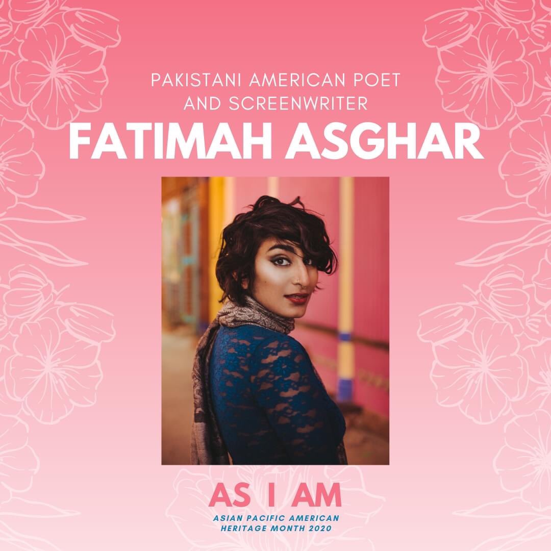 gmuaapistudies's tweet photo. ✨ Fatimah Asghar - Pakistani American Poet and Screenwriter ✨
Her works have been featured in prominent publications such as POETRY Magazine, Gulf Coast, and the BuzzFeed Reader. Visit our Facebook Page for more info!
#APAHM2020 #AsIAM #AAPIatMason https://t.co/yK64F5f9GL