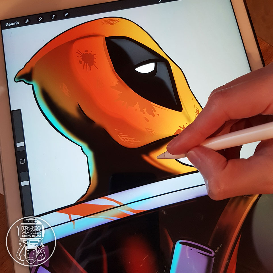f_sala_soler's tweet photo. #Deadpool en proceso!Jugando con #lucesysombras
Deadpool in process!Playing with #lightandshadows😉🤙
#illustration #ilustracion #wip #dibujo #drawing #fernandosalasoler #fernandosalasolerdesign
#deadpool #widewilson #marvel #comics #procreate #art #marvelfanart #fanart #Masacre https://t.co/IPQ9AqPvbx