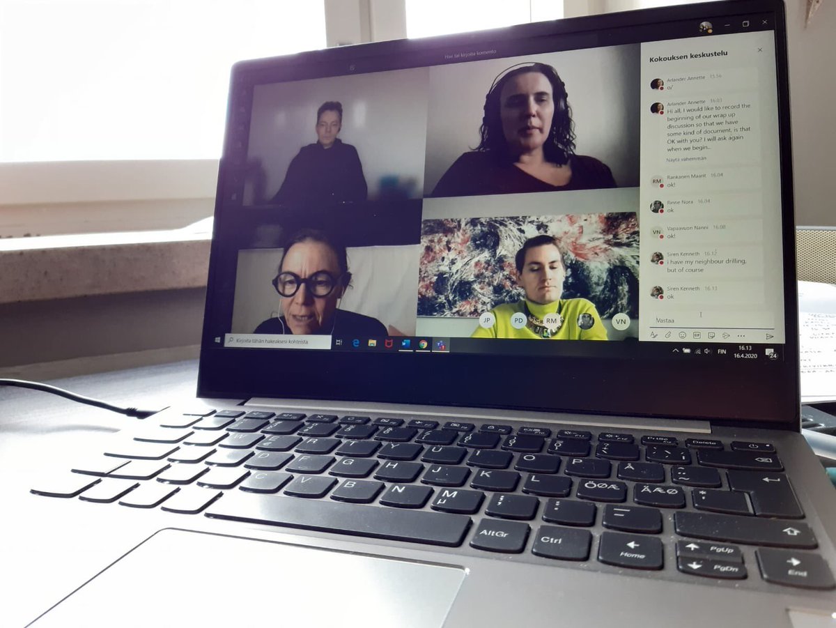 HTDTWP_Project's tweet image. Two-day workshop, on how to do things with performance in academic settings - and online - with doctoral students from Tutke and others, exhausting and inspiring... (photo by Pilvi Porkola)