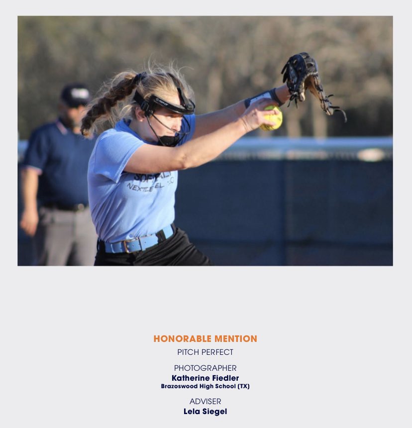 Congratulations to Katherine Fiedier from <a href="/BwoodBucs/">Brazoswood HS</a> School with placing Honorable Mention in the 2020 Jostens Photo Contest.