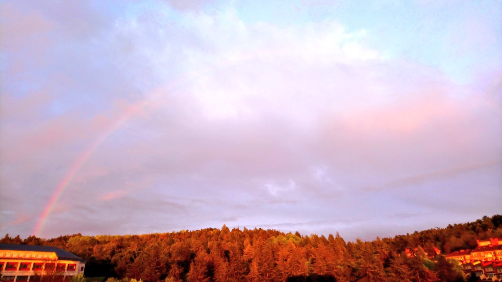 RaquelP_Robles's tweet photo. Después de la tormenta... 🌈 Un poco de luz que ilumina este final de jueves algo gris🏞️ #printems #spring #primavera2020 https://t.co/mkZlo89kJ7