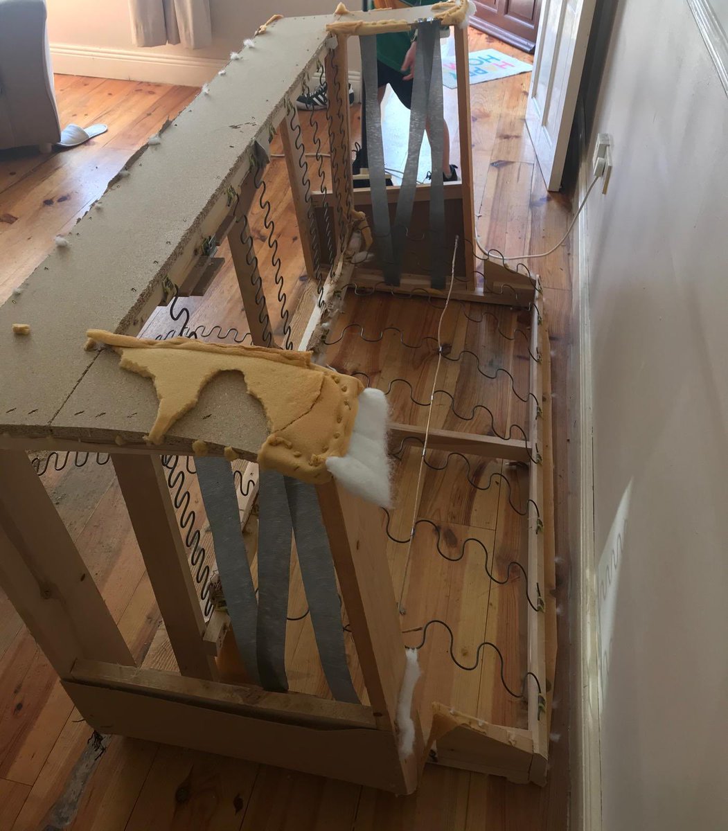DeansrathCC's tweet photo. Mr Fitzpatrick making the most of the sunshine with his latest upcycling project. “Being in the midst of a global pandemic should not distract us from the importance of reducing waste” well said Mr Fitz. Woodwork & Wokework in harmony. #StayAtHome #WashYourHands #DCCisTheKey https://t.co/q1MrqLmsYt