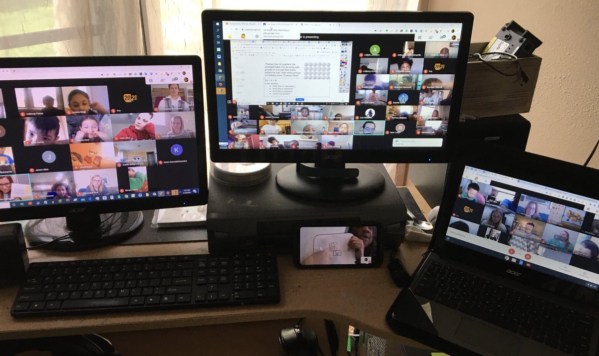 These are hard, hard times. BUT...the learning. Just. Doesn't. Stop. 
Our community of learners are determined to finish the year strong. Creativity is being demanded, but all 6 grades are online--early and late--every school day. #TogetherWeWill