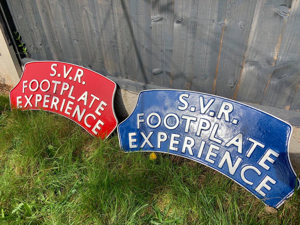 svrofficialsite's tweet photo. Even though our beloved railway is currently closed, many of our fantastic volunteer team are working hard from home, like repainting our Footplate Experience Headboards! #TeamSVR #SVRFamily #StayHome https://t.co/vwgQuIWkWx