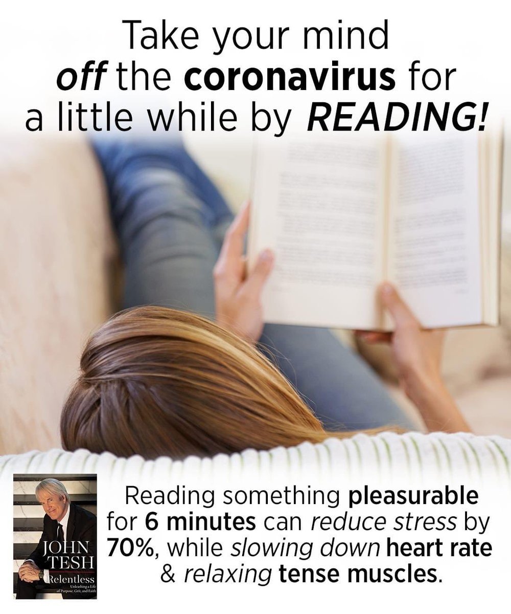 Reading can reduce stress!