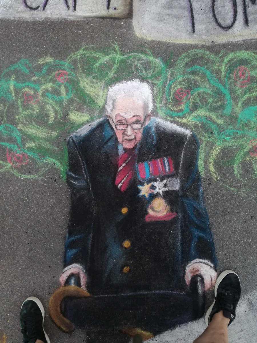 Thank you Captain Tom Moore
Here's my appreciation artwork <a href="/captaintommoore/">Captain Sir Tom Moore</a> #captaintommoore