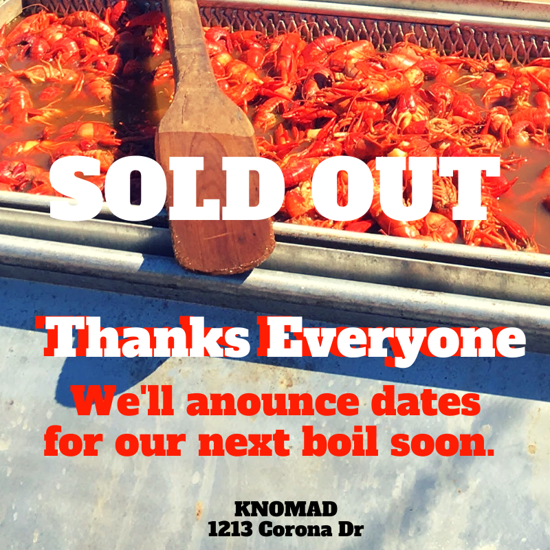 strochsbar's tweet photo. Thanks, everyone that reserved your crawfish for pickup this Saturday and Sunday. It looks like we are SOLD OUT now. We'll be announcing the dates for our next boil soon. See ya soon.  #soldout #crawfish #knomad #strochsbar https://t.co/s3TmY0eixP
