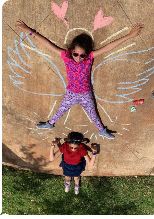Students at Thornton are participating in  our virtual Makerspace Monday! This week’s challenge was to place themselves into their chalk art background.
