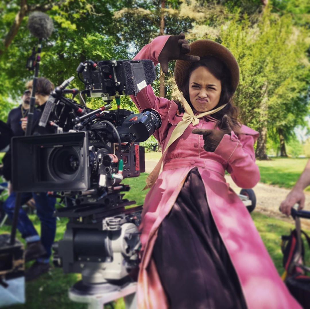 Rose behind the camera.  #Sanditon   #SaveSanditon   #SanditonPBS