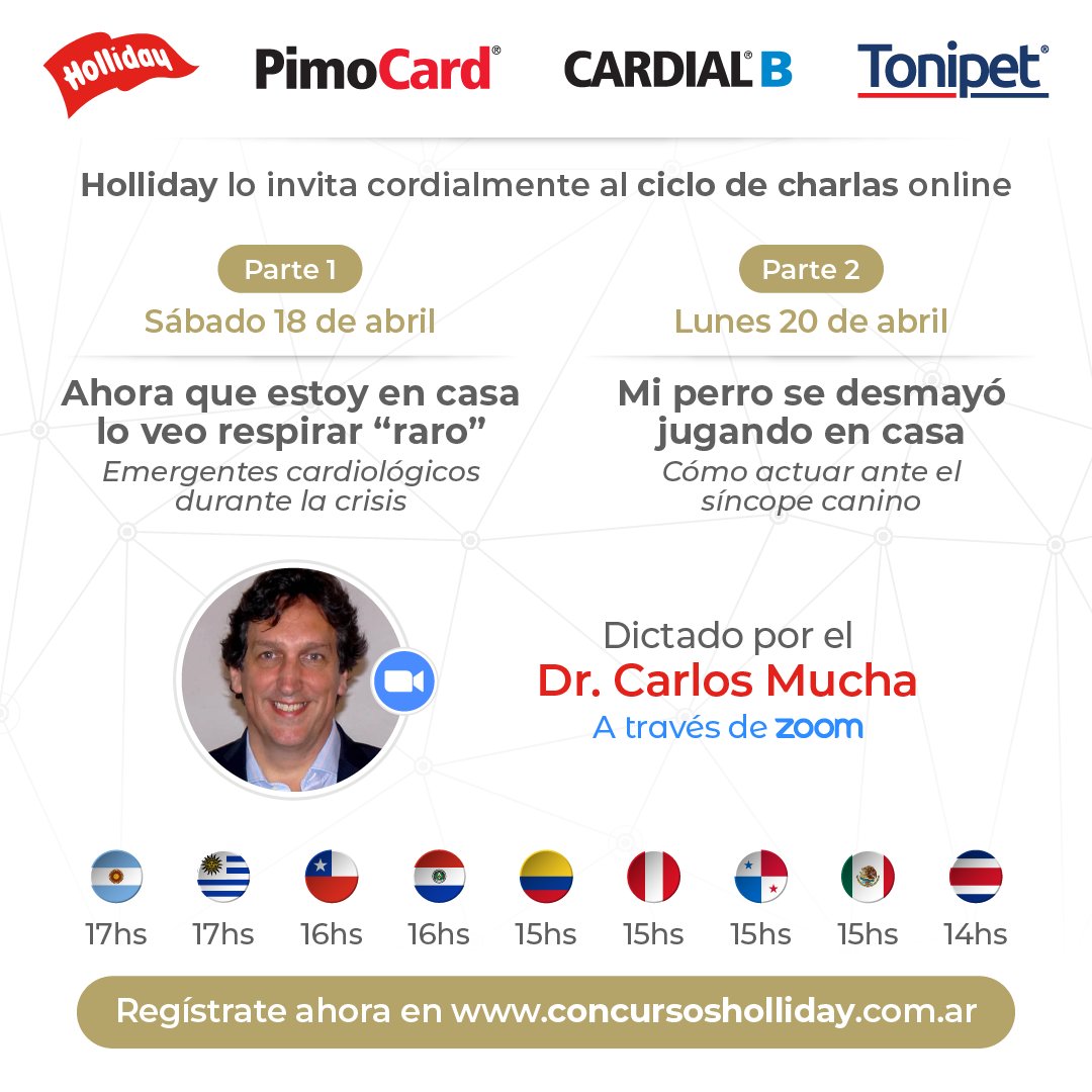 LabHolliday's tweet image. Formá parte de nuestro nuevo ciclo de charlas online. Esta edición doble, a cargo del Dr. Carlos Mucha, tendrá su primera parte el sábado 18/4 y continuará el lunes 20/4.

Registrate de forma gratuita en concursosholliday.com.ar

¡Te esperamos!