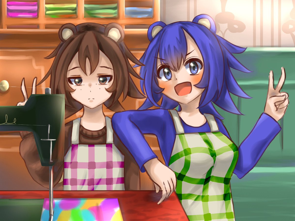 あぱ らし あつ森擬人化 獣人化 きぬよとあさみ あつ森 擬人化 イラスト