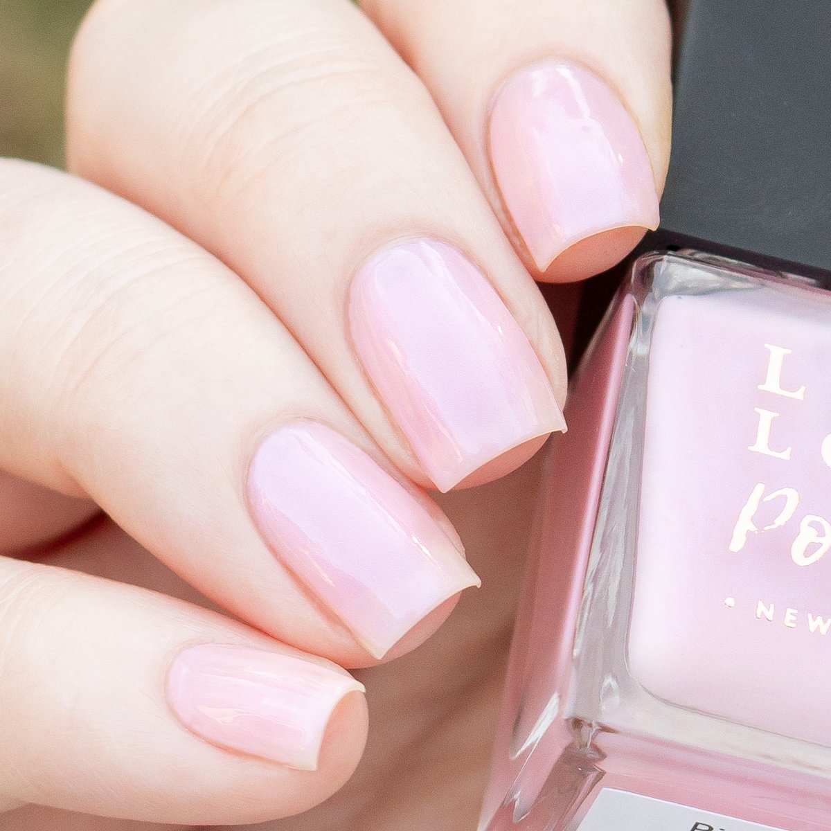 'Pink Piglet' is a sheer pale pink polish with subtle purple shimmer inspired by <a href="/pinkpigletpuppy/">pinkpigletpuppy</a> 🐶💕 
💅 <a href="/nails_by_erin/">Erin</a>