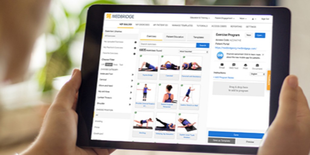 medbridge's tweet photo. [New Article] "3 Tips for Incorporating the MedBridge Home Exercise Program in Your Patient Visits" 
https://t.co/YxQcmitHeb https://t.co/8V51TSXh94