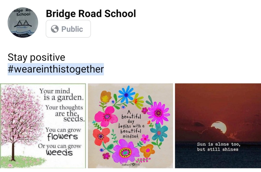 #bridgeroadschool #familyfocusfriday #positivepartnerships #communityengagement #WeAreInThisTogether