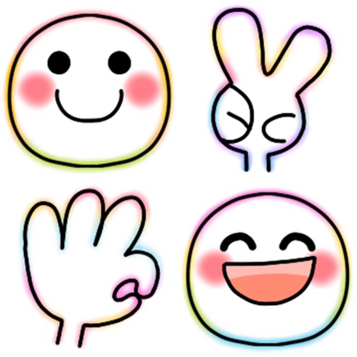 Reliask Cute Pop Rainbow Smile Emoji 激可愛い レインボー色スマイル絵文字 大人気 T Co Zjigk4nxo9 Line絵文字 Line製作 Sticker スタンプ Family Cat Everyday Design Illustrator Funny Animation Popular