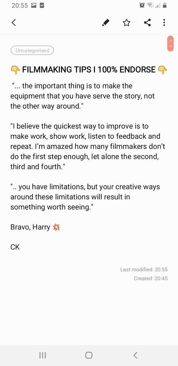 CKGoldiing's tweet image. I've taken the liberty of cherry-picking 𝙩𝙝𝙧𝙚𝙚 absolute gems from this list, coz some folk are deeply link click averse 

Great job, bud 

#shortitout ⚡⚡ #filmmakingtips #filmmakingadvice #filmmakertips