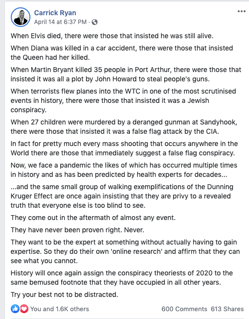 thereal_truther's tweet photo. 👏👏👏👏

I'm going to frame this for my office.

Thank you @realCarrickRyan. 

#COVID19 https://t.co/xE6P7GG3HP