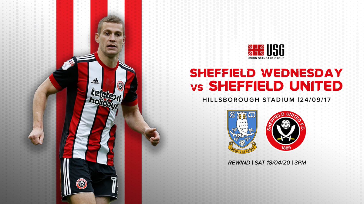 SheffieldUnited's tweet photo. A rewind back to 2017 this Saturday 🙌
We’ll be streaming our trip to Hillsborough on YouTube at 3pm 👊 https://t.co/DV04vQmLkQ
