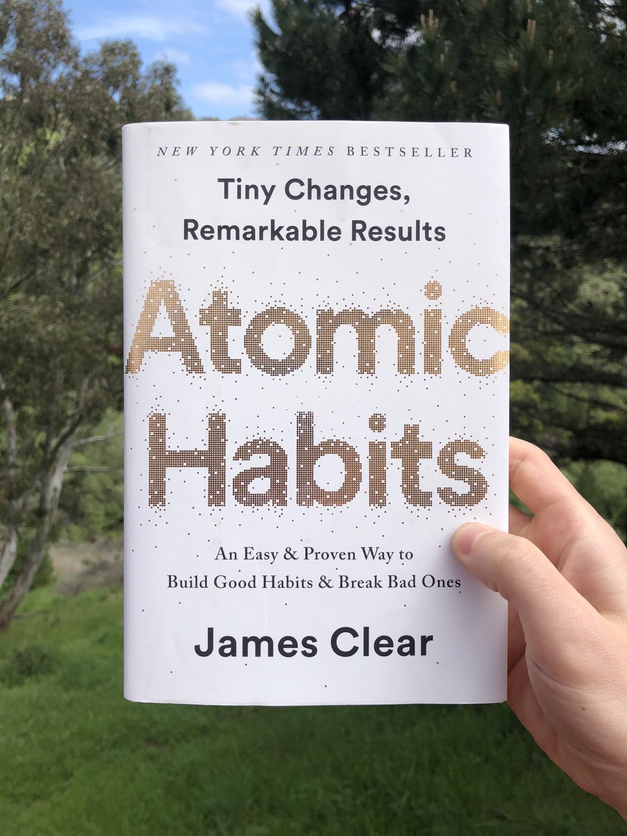 This book is so good! I highly recommend it if you want to get ideas on how to build better habits, written by <a href="/JamesClear/">James Clear</a>