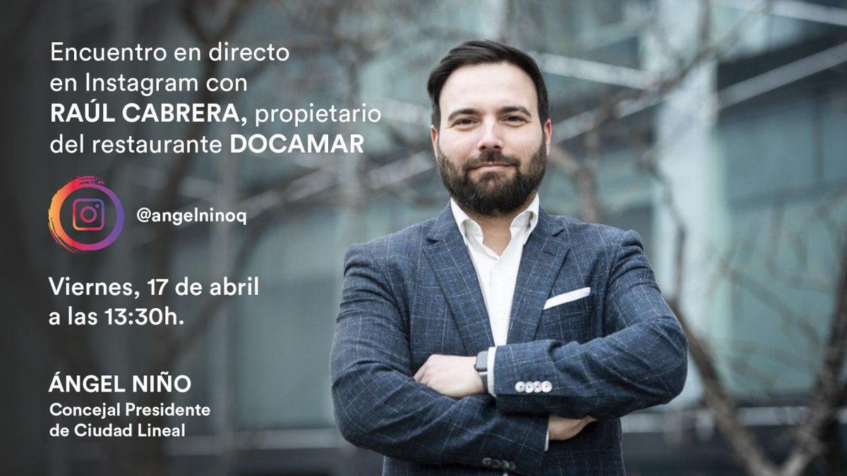 AngelNinoQ's tweet photo. 📶📲 Mañana a las 13:30 os veo en "Viernes de Barrio" en #Instagram con Raúl Cabrera, propietario del emblemático restaurante @bardocamar.
A ver si nos da el secreto del éxito de sus 'patatas bravas' 😜
#ViernesDeBarrio en #CiudadLineal
#QuedateEnCasa https://t.co/bged946x7Y