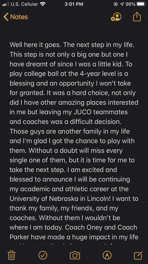 KotyFrank's tweet image. I am beyond blessed &amp;amp; excited to say that I will be moving on from @EOSC_Baseball and continuing to chase my dreams at the University of Nebraska (@Husker_Baseball)!!! 
#KYF
#GBR
@MattParker37 @NoeRuizjr @justinoney30 @LanceHarvell @jchristy35